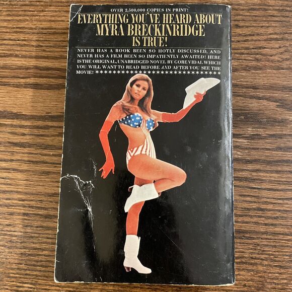 Myra Breckinridge by Gore Vidal (1968 Bantam Paperback) Raquel Welch Cover Good - Picture 2 of 10